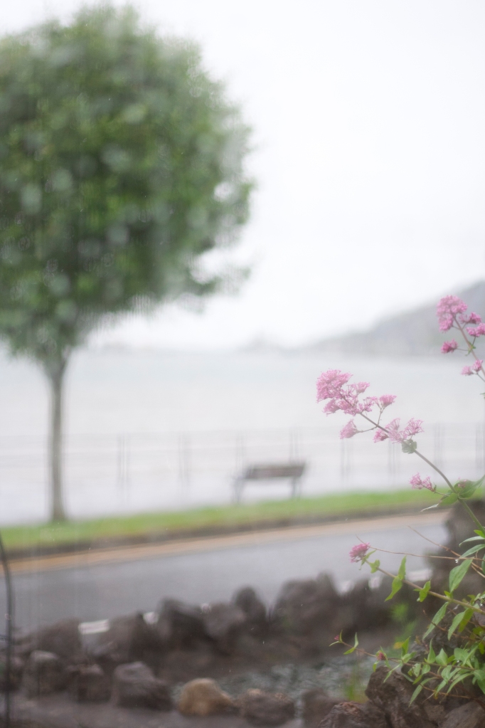 Swansea Bay in the rain
